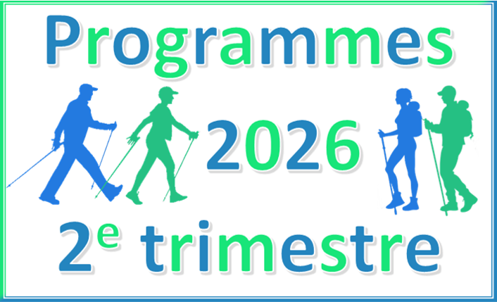 Programme randonnées et marche nordique 2e trimestre 2026